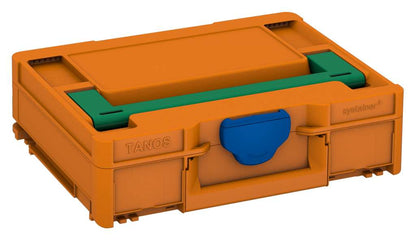 Systainer³ M 112, Deep Orange with Signal Green lid handle and Signal Blue catches