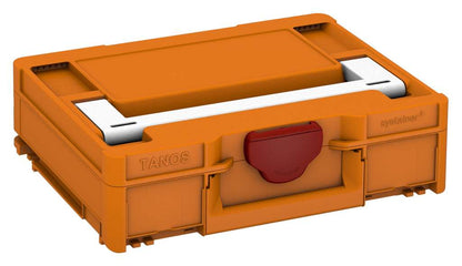 Systainer³ M 112, Deep Orange with White lid handle and Carmine Red catches