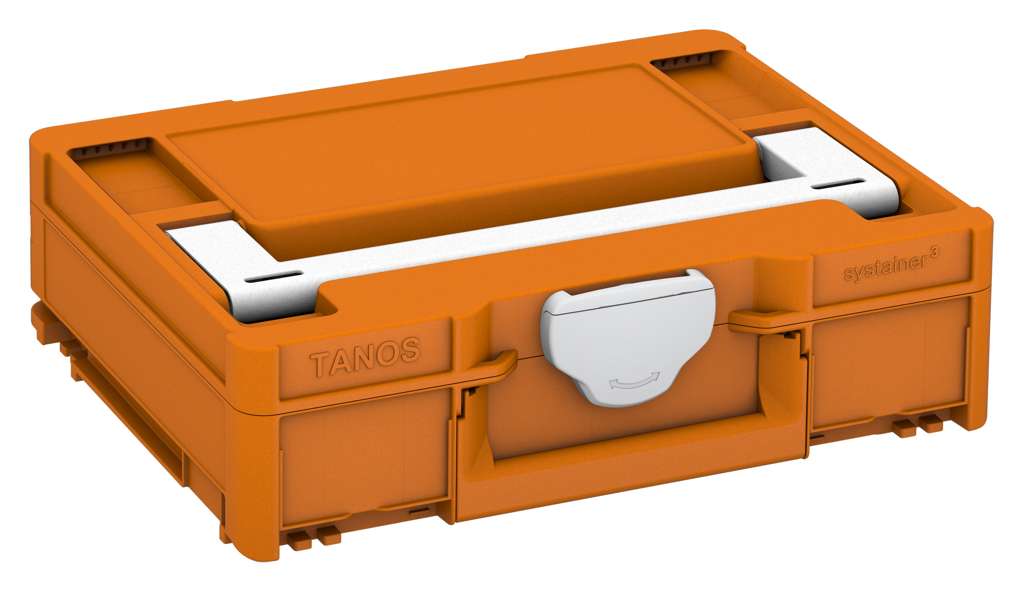 Systainer³ M 112, Deep Orange with White lid handle and Light Grey catches