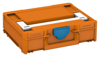 Systainer³ M 112, Deep Orange with White lid handle and Sky Blue catches