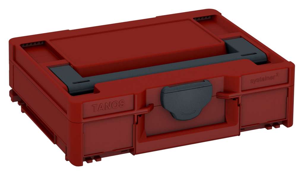 Systainer³ M 112, Carmine Red with Anthracite lid handle and Anthracite catches