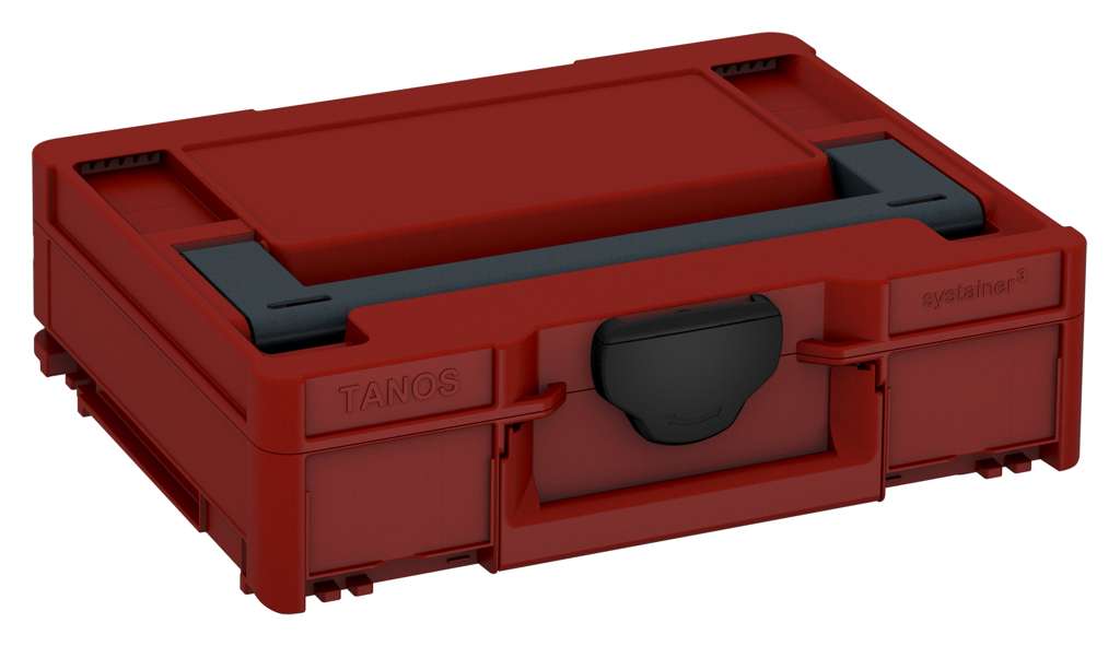Systainer³ M 112, Carmine Red with Anthracite lid handle and Black catches
