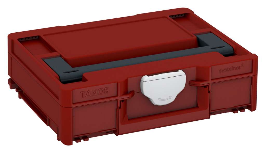 Systainer³ M 112, Carmine Red with Anthracite lid handle and Light Grey catches