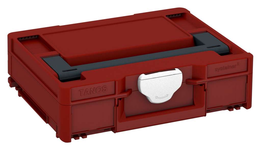 Systainer³ M 112, Carmine Red with Anthracite lid handle and White catches