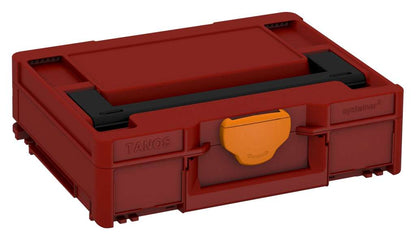 Systainer³ M 112, Carmine Red with Black lid handle and Deep Orange catches
