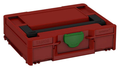 Systainer³ M 112, Carmine Red with Black lid handle and Emerald Green catches