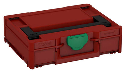 Systainer³ M 112, Carmine Red with Black lid handle and Signal Green catches