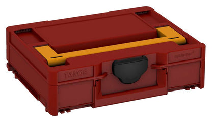 Systainer³ M 112, Carmine Red with Daffodil Yellow lid handle and Black catches