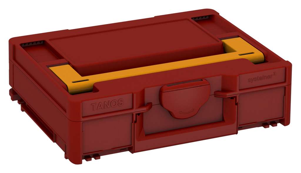 Systainer³ M 112, Carmine Red with Daffodil Yellow lid handle