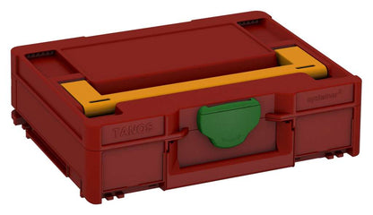 Systainer³ M 112, Carmine Red with Daffodil Yellow lid handle and Emerald Green catches