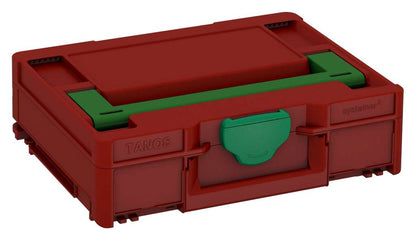 Systainer³ M 112, Carmine Red with Emerald Green lid handle and Signal Green catches