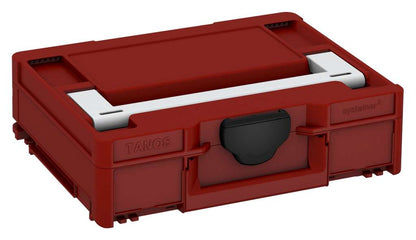 Systainer³ M 112, Carmine Red with Light Grey lid handle and Black catches