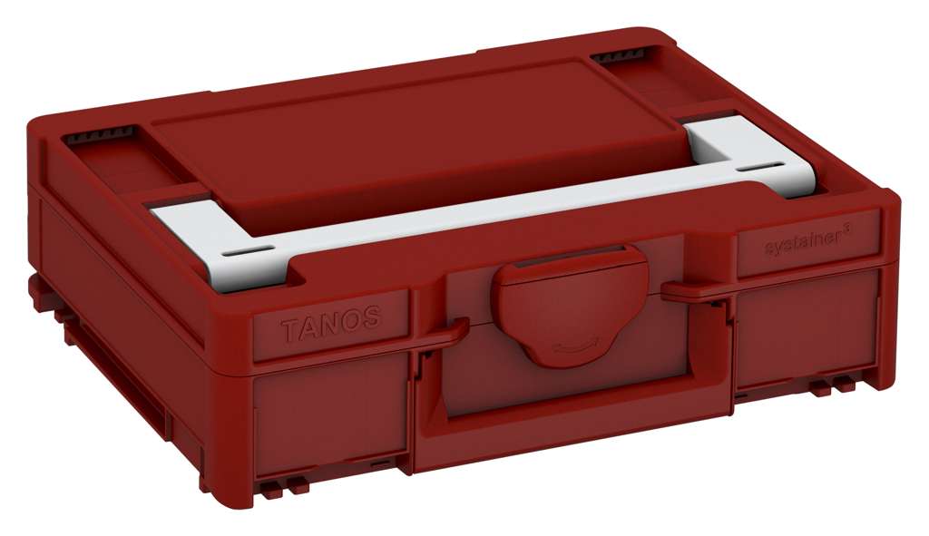 Systainer³ M 112, Carmine Red with Light Grey lid handle