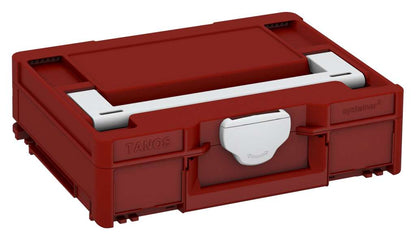 Systainer³ M 112, Carmine Red with Light Grey lid handle and Light Grey catches