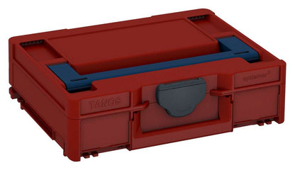 Systainer³ M 112, Carmine Red with Sapphire Blue lid handle and Anthracite catches