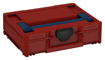 Systainer³ M 112, Carmine Red with Sapphire Blue lid handle and Black catches