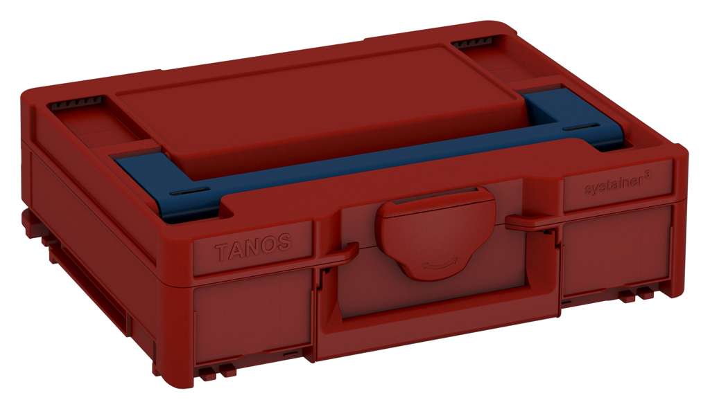 Systainer³ M 112, Carmine Red with Sapphire Blue lid handle