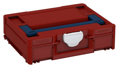 Systainer³ M 112, Carmine Red with Sapphire Blue lid handle and Light Grey catches