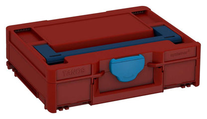 Systainer³ M 112, Carmine Red with Sapphire Blue lid handle and Sky Blue catches