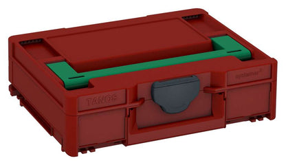 Systainer³ M 112, Carmine Red with Signal Green lid handle and Anthracite catches