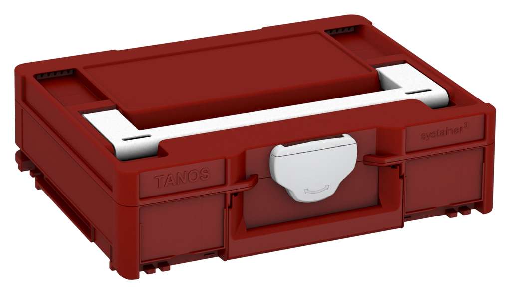 Systainer³ M 112, Carmine Red with White lid handle and Light Grey catches