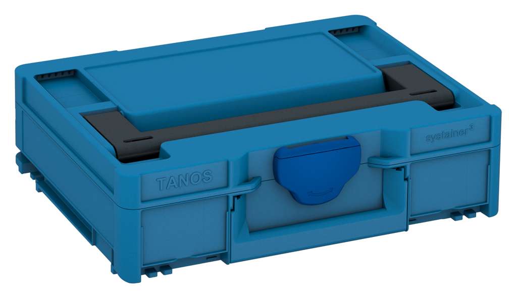 Systainer³ M 112, Sky Blue with Anthracite lid handle and Signal Blue catches