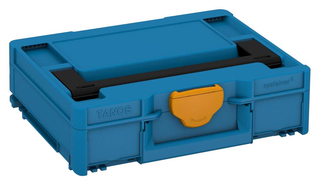 Systainer³ M 112, Sky Blue with Black lid handle and Daffodil Yellow catches