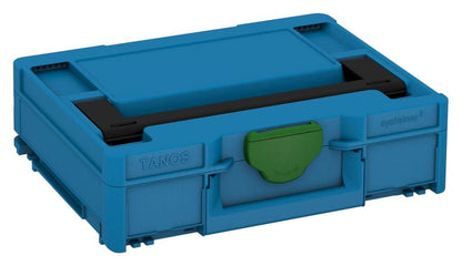 Systainer³ M 112, Sky Blue with Black lid handle and Emerald Green catches