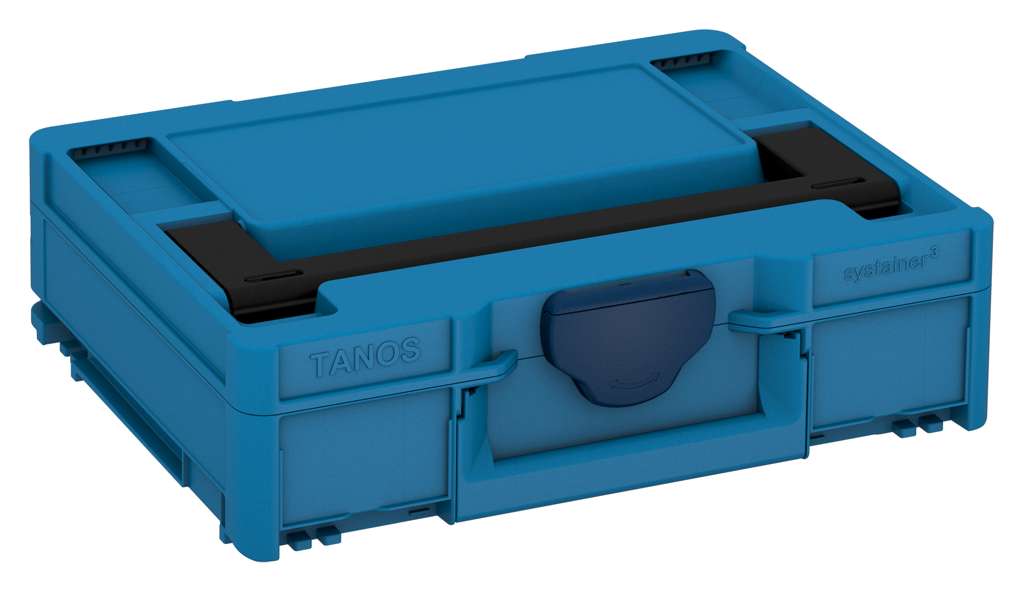 Systainer³ M 112, Sky Blue with Black lid handle and Sapphire Blue catches