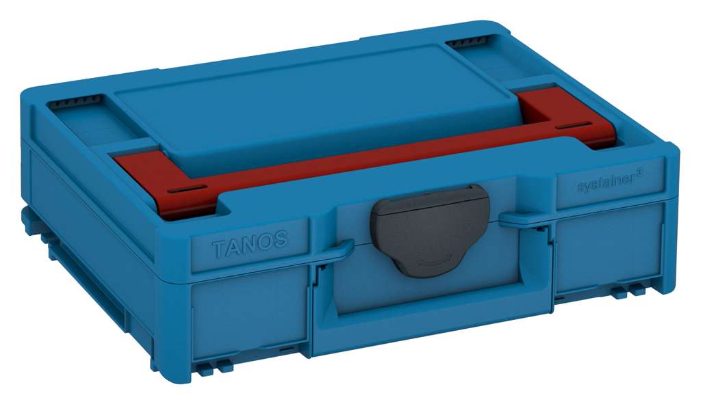Systainer³ M 112, Sky Blue with Carmine Red lid handle and Anthracite catches