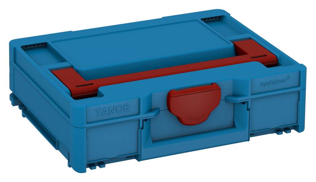 Systainer³ M 112, Sky Blue with Carmine Red lid handle and Carmine Red catches