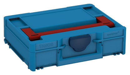 Systainer³ M 112, Sky Blue with Carmine Red lid handle and Sapphire Blue catches