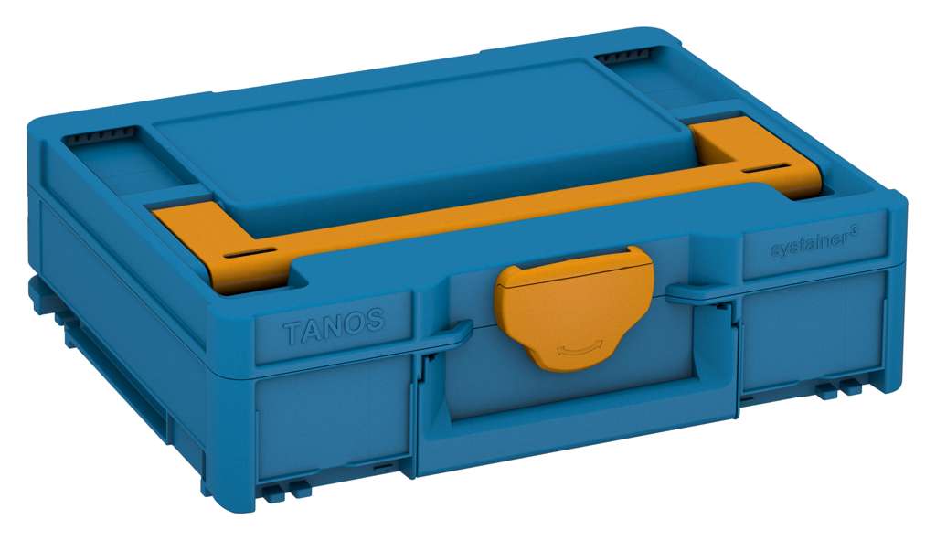 Systainer³ M 112, Sky Blue with Daffodil Yellow lid handle and Daffodil Yellow catches