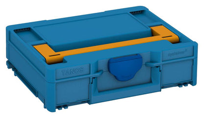 Systainer³ M 112, Sky Blue with Daffodil Yellow lid handle and Signal Blue catches