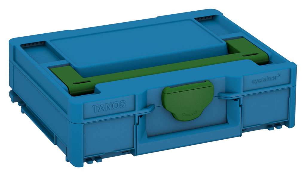 Systainer³ M 112, Sky Blue with Emerald Green lid handle and Emerald Green catches