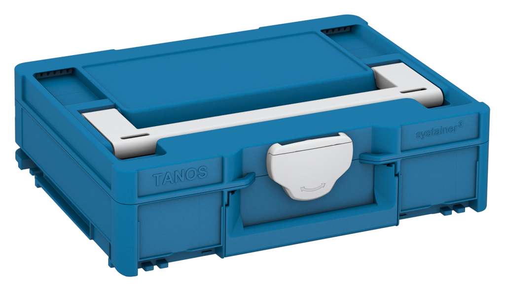 Systainer³ M 112, Sky Blue with Light Grey lid handle and Light Grey catches