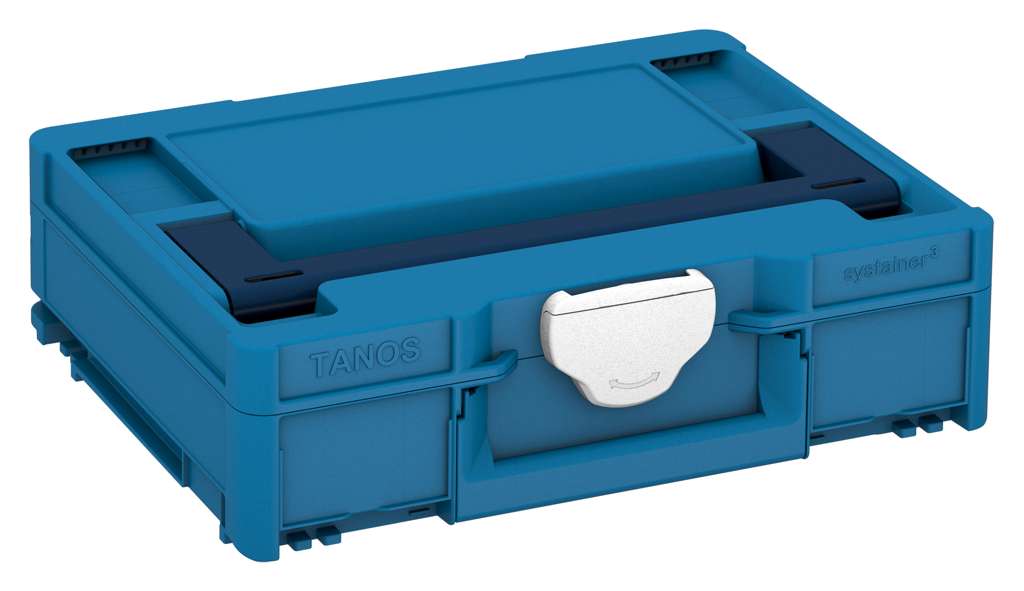 Systainer³ M 112, Sky Blue with Sapphire Blue lid handle and White catches