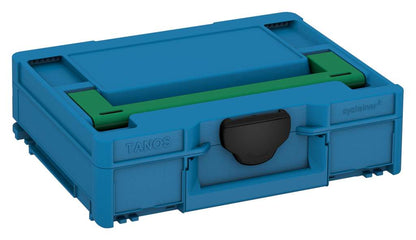 Systainer³ M 112, Sky Blue with Signal Green lid handle and Black catches