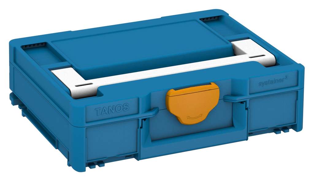Systainer³ M 112, Sky Blue with White lid handle and Daffodil Yellow catches