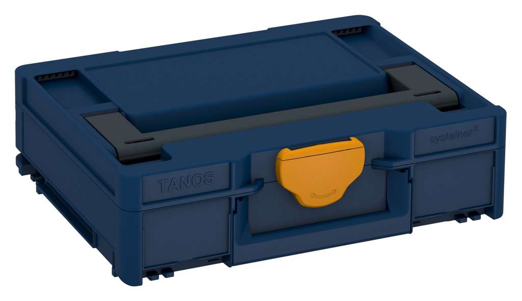 Systainer³ M 112, Sapphire Blue with Anthracite lid handle and Daffodil Yellow catches