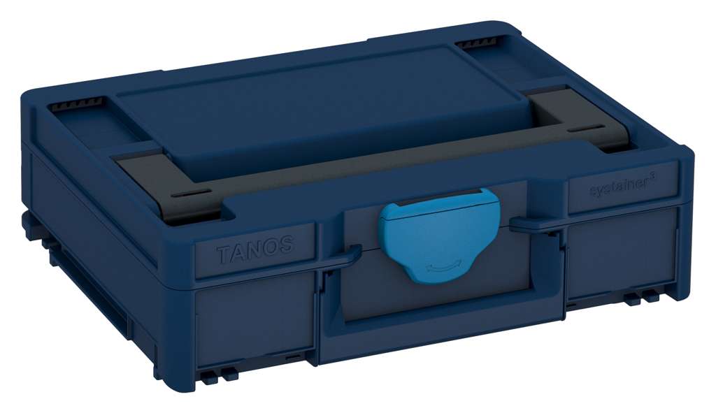 Systainer³ M 112, Sapphire Blue with Anthracite lid handle and Sky Blue catches