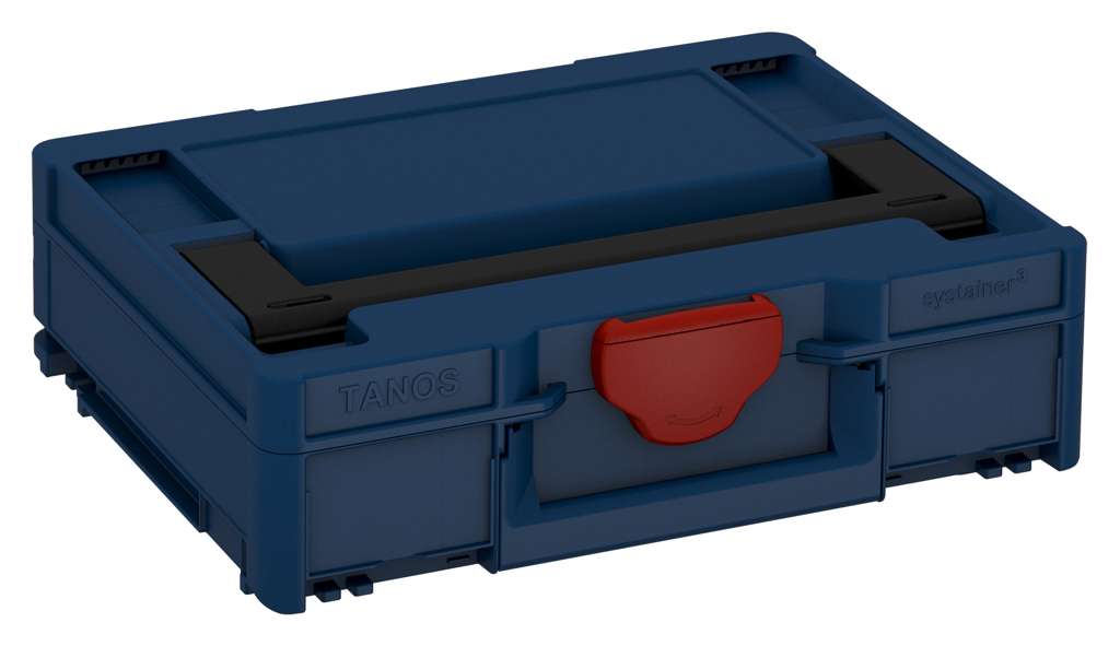 Systainer³ M 112, Sapphire Blue with Black lid handle and Carmine Red catches
