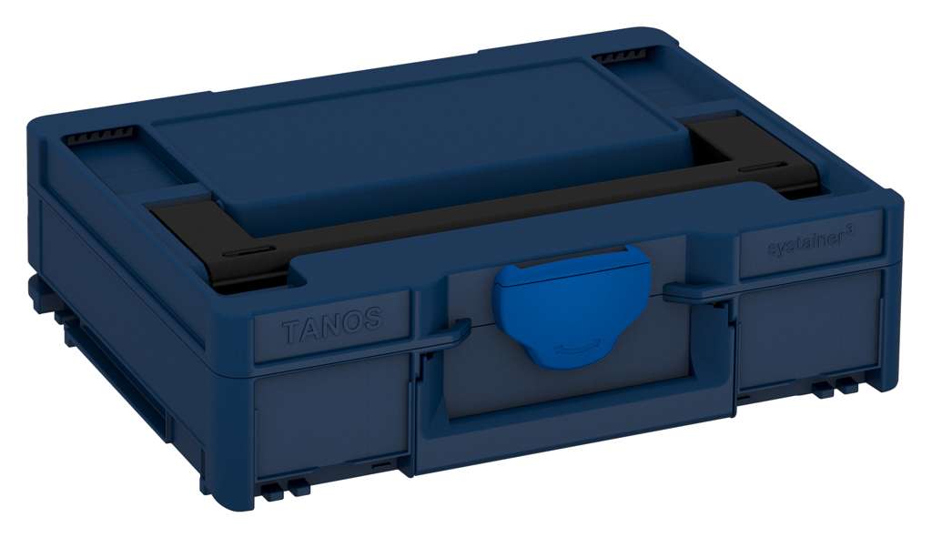 Systainer³ M 112, Sapphire Blue with Black lid handle and Signal Blue catches