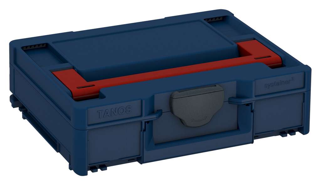 Systainer³ M 112, Sapphire Blue with Carmine Red lid handle and Anthracite catches