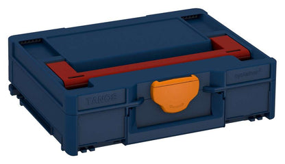 Systainer³ M 112, Sapphire Blue with Carmine Red lid handle and Deep Orange catches