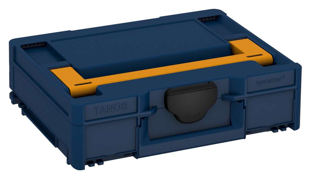 Systainer³ M 112, Sapphire Blue with Daffodil Yellow lid handle and Black catches