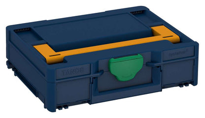 Systainer³ M 112, Sapphire Blue with Daffodil Yellow lid handle and Signal Green catches
