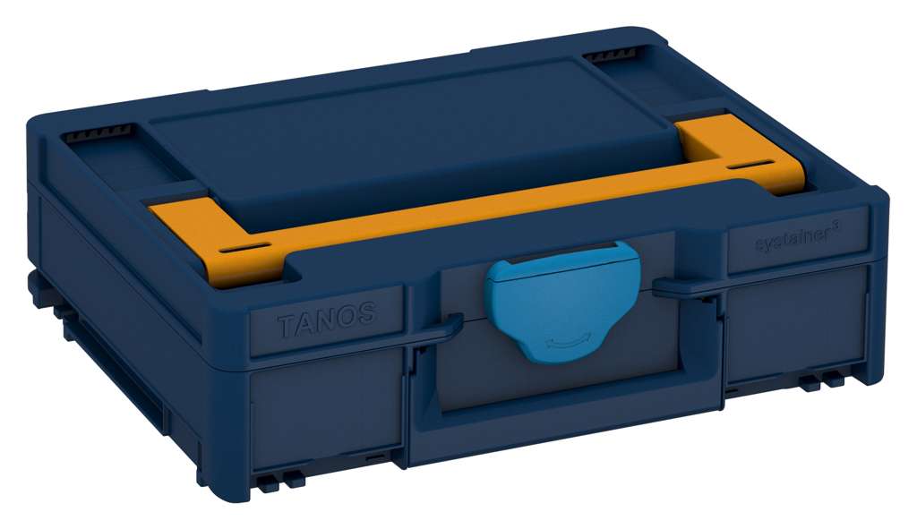 Systainer³ M 112, Sapphire Blue with Daffodil Yellow lid handle and Sky Blue catches