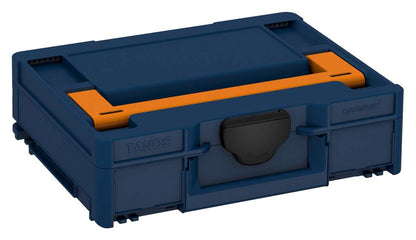 Systainer³ M 112, Sapphire Blue with Deep Orange lid handle and Black catches