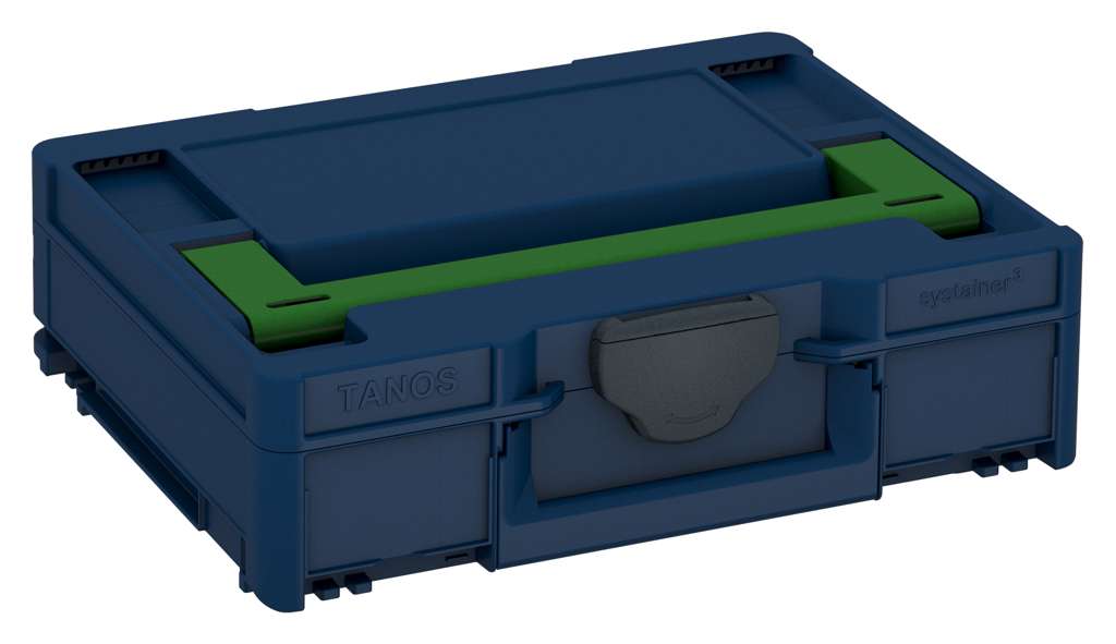 Systainer³ M 112, Sapphire Blue with Emerald Green lid handle and Anthracite catches